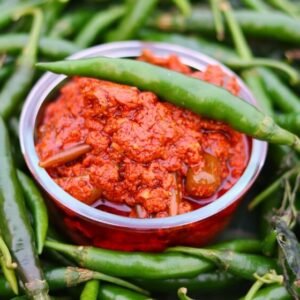 Pachimirchi Pickle (పచ్చిమిర్చి పచ్చడి)
